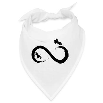 Endloses Reiten - Bandana - Weiß - Vorne