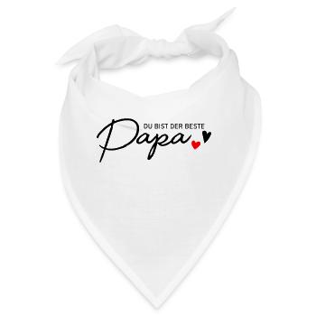 Bester Papa - Bandana - Weiß - Vorne