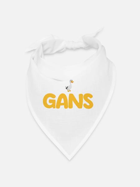 Gans Gänse - Bandana - Weiß