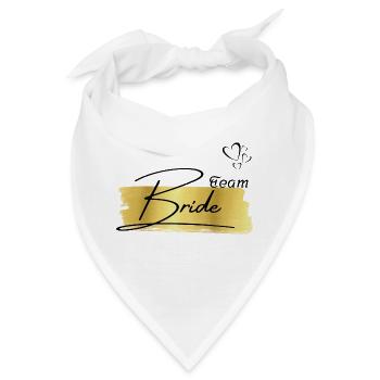 Braut Gold-Team Braut - Bandana - Weiß - Vorne