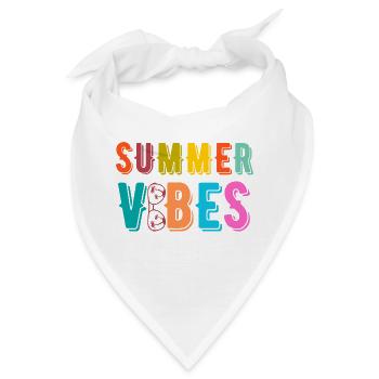 Sommerliche Vibes - Bandana - Weiß - Vorne