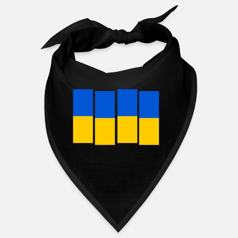 Black Ukraine Flag Bandana