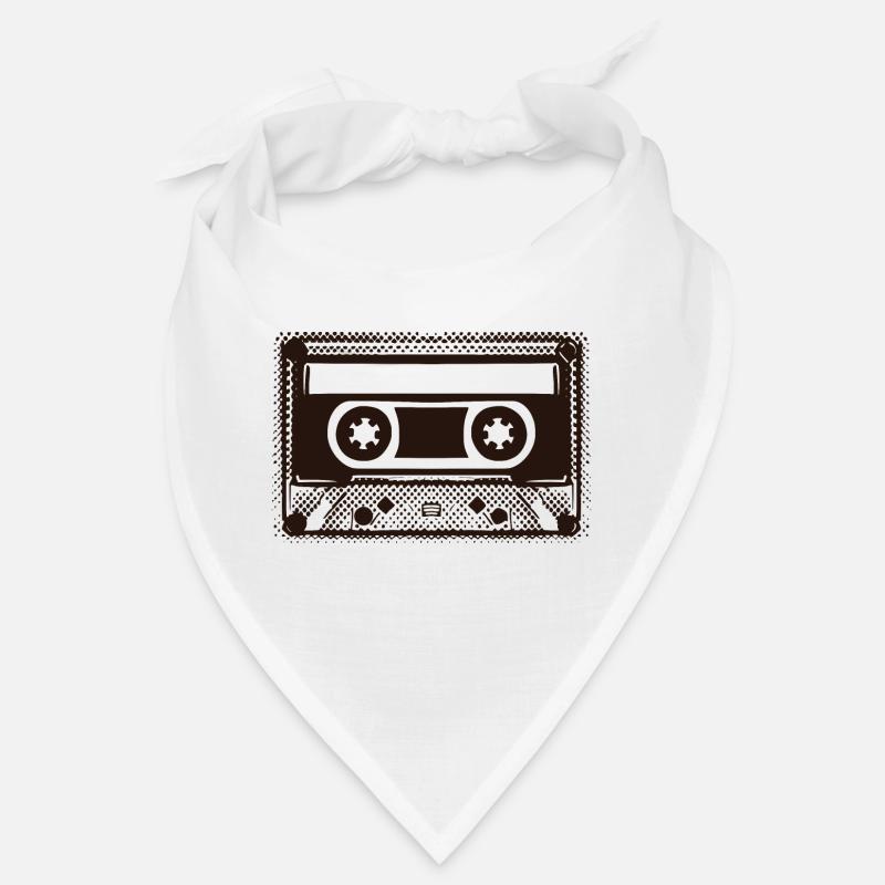 Mixtape cassette rétro pour l’étiquetage Bandana