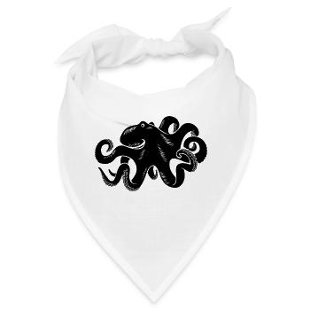 Meerestiere - Bandana - Weiß - Vorne