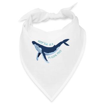 Meerestiere - Bandana - Weiß - Vorne