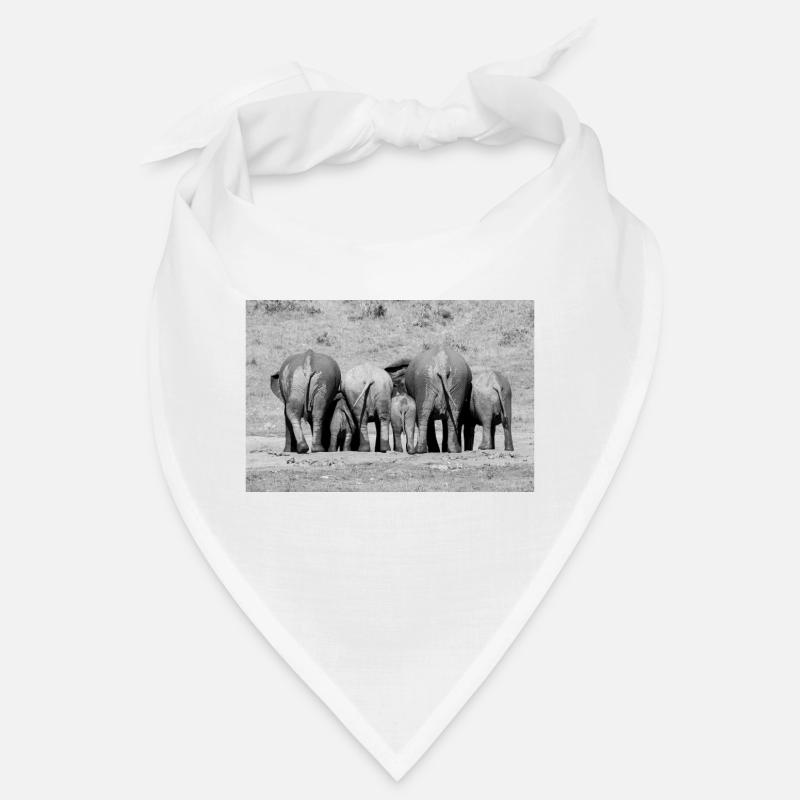 Cuddling Elephants Bandana