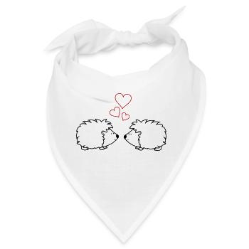 igel verliebt - Bandana - Weiß - Vorne