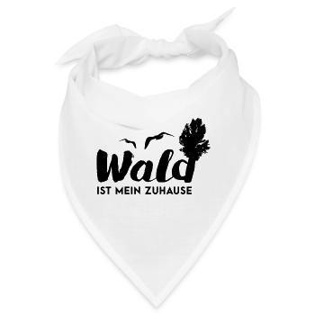Im Wald - Bandana - Weiß - Vorne