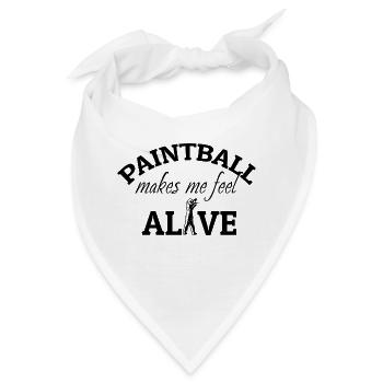 Paintball Airsoft - Bandana - Weiß - Vorne