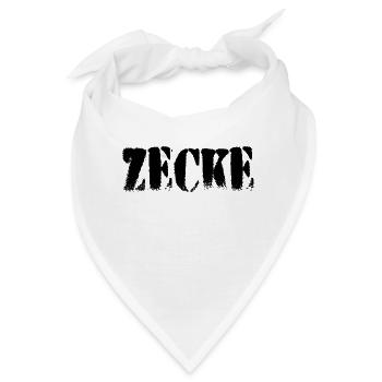 Zecke - Bandana - Weiß - Vorne