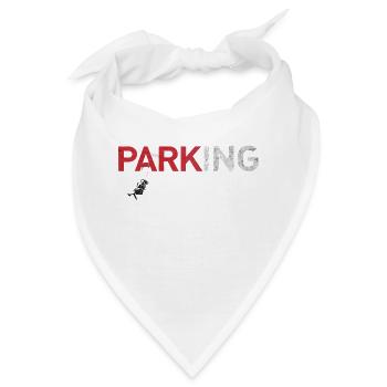 Banksy Swing Girl (Parking) - Bandana - Weiß - Vorne