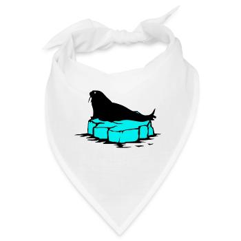 seehund eis1 - Bandana - Weiß - Vorne
