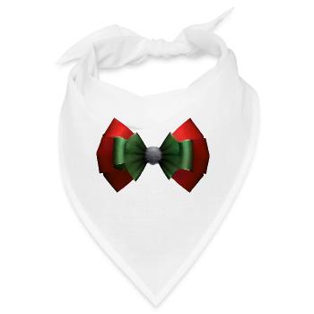 Weihnachten Fliege weihnachtlich Weihnachtsbaum - Bandana - Weiß - Vorne