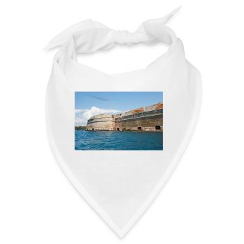 Festung des Hl. Nikolaus, Šibenik-Knin, Kroatien - Bandana - Weiß - Vorne