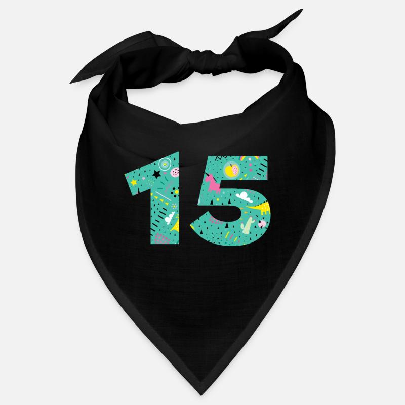 Personalized 15 Anniversary Number Bandana