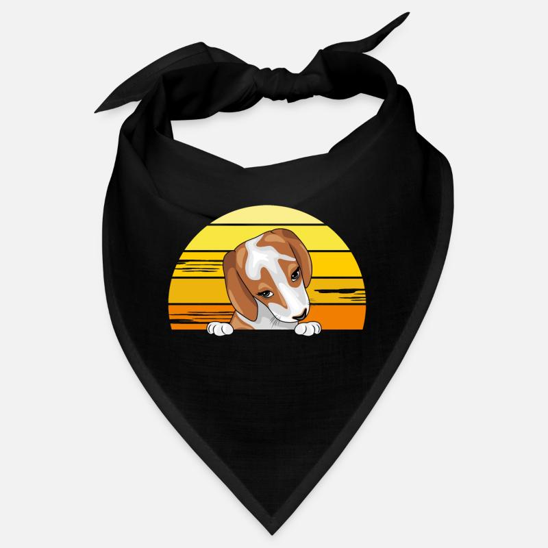Peeking Beagle chiot Bandana