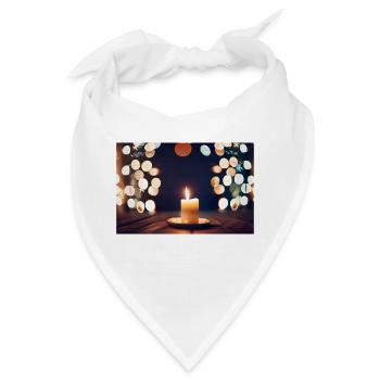Weihnachtsstimmung - Bandana - Weiß - Vorne