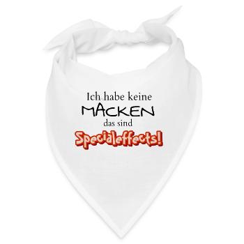 Ich habe keine Macken, das sind Specialeffects - Bandana - Weiß - Vorne