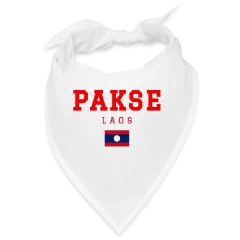 Pakse Laos - Bandana - Weiß - Vorne