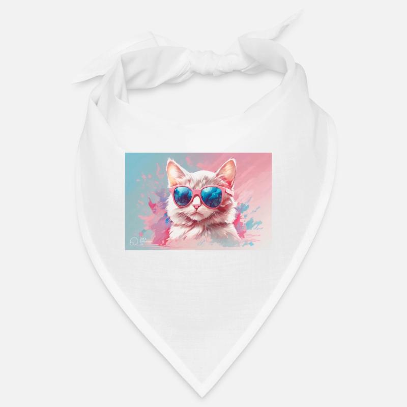 Rosa Katze Bandana