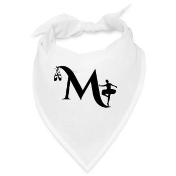 Buchstabe m Ballerina - Bandana - Weiß - Vorne