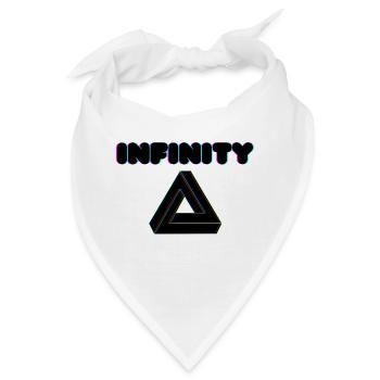 'Infinity' Unendlichkeit - Bandana - Weiß - Vorne