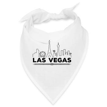 las vegas silhouette - Bandana - Weiß - Vorne