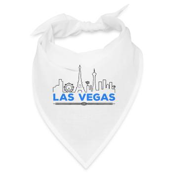 las vegas silhouette - Bandana - Weiß - Vorne