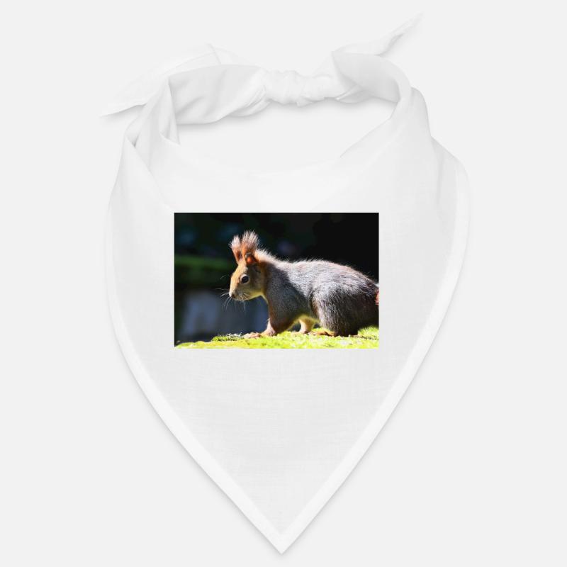 Eichhörnchen, Isibat - Bandana - Weiß
