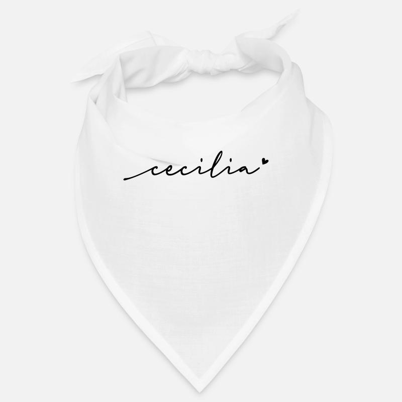 Cecilia Cursive Name Bandana