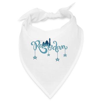 Ramadan Mubarak muslim islam Fasten moslem Allah - Bandana - Weiß - Vorne