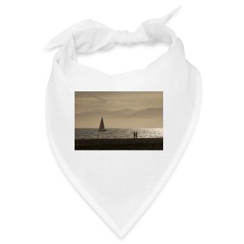 Abendstimmung am Venice Beach - Bandana - Weiß - Vorne