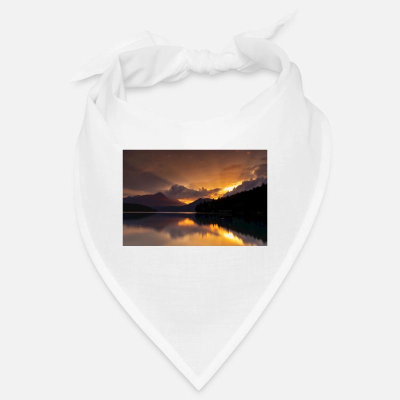 Coucher de soleil au lac Walchensee Bandana