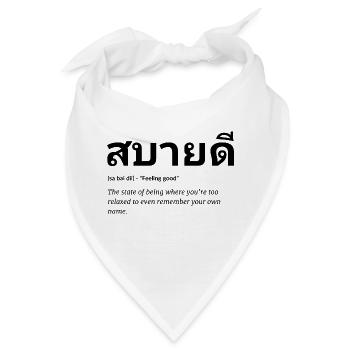 thai - Bandana - Weiß - Vorne