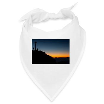 Morgenstimmung auf der Zugspitze - Bandana - Weiß - Vorne