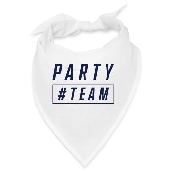 Party Team - Bandana - Weiß - Vorne