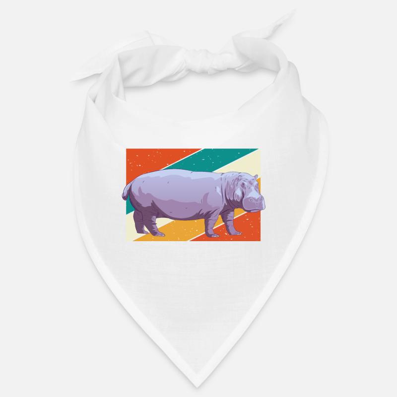 Flusspferd Nilpferd Bandana