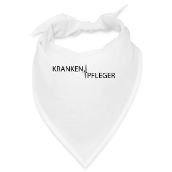 EKG Krankenpfleger Herzschlag - Bandana - Weiß - Vorne