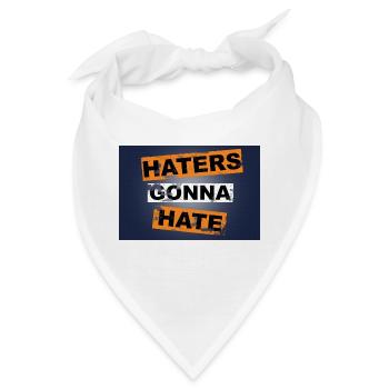 Hater werden es hassen, Schriftzüge zu sagen - Bandana - Weiß - Vorne