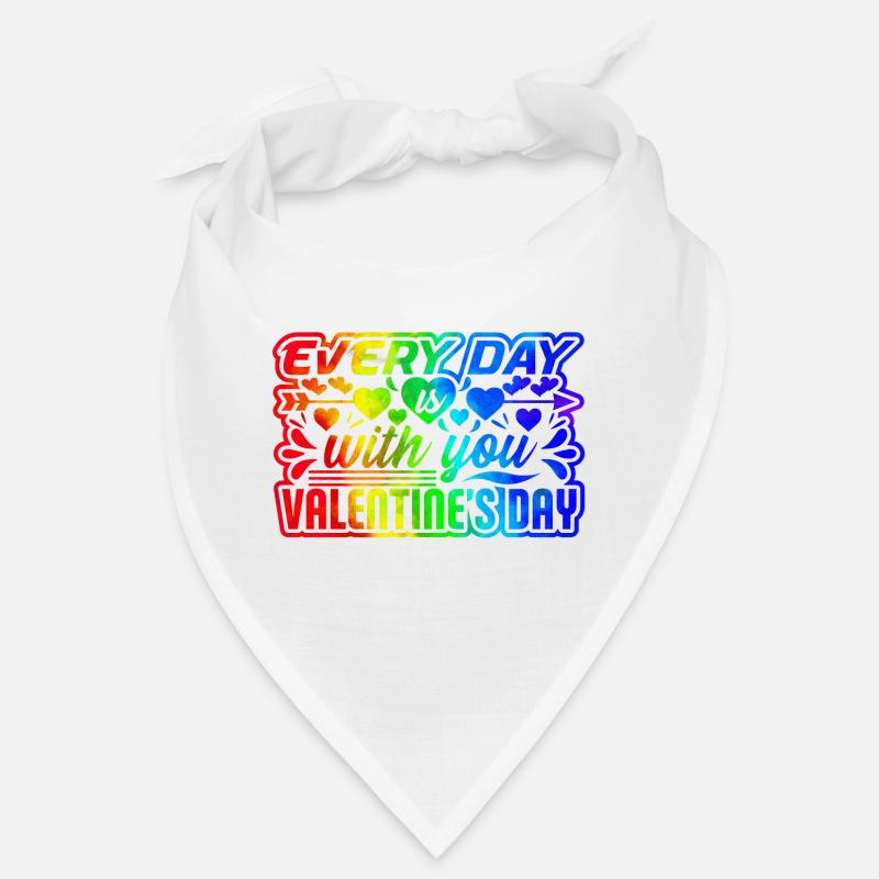 Aimez-moi la Saint-Valentin Joyeux Valentin Saint-Valentin Bandana