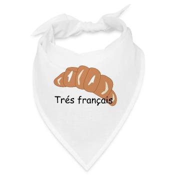 Tres francais - Bandana - Weiß - Vorne
