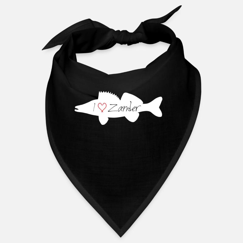 I Love Zander blanc transparent Bandana