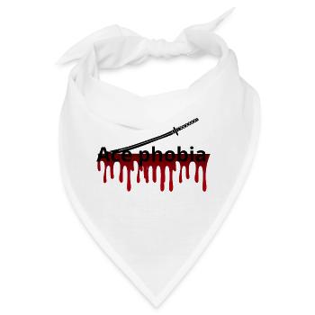 Ass-Phobie - Bandana - Weiß - Vorne