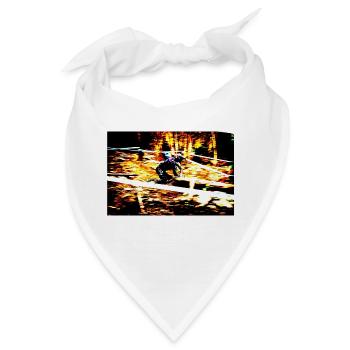 MTB MTB bergab - Bandana - Weiß - Vorne