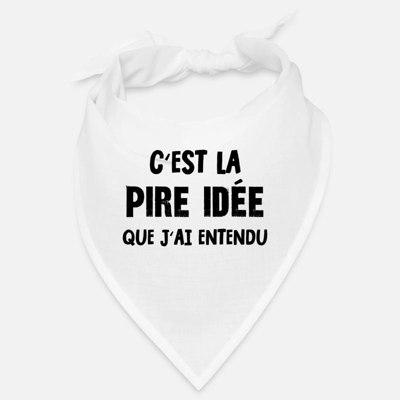 pire idée - Bandana - blanc