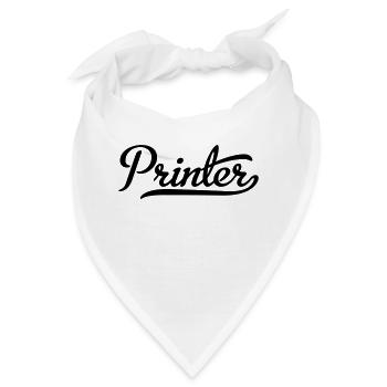 Printer - Bandana - Weiß - Vorne