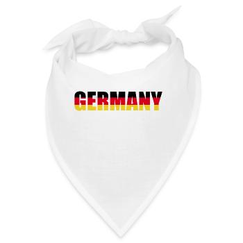 Germany Schriftzug in den Nationalfarben - Bandana - Weiß - Vorne