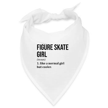 Eiskunstläufer, Eiskunstläufer, Eiskunstläufer, - Bandana - Weiß - Vorne