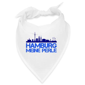Hamburg City - Bandana - Weiß - Vorne