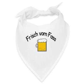 Frisch vom Fass - Bandana - Weiß - Vorne